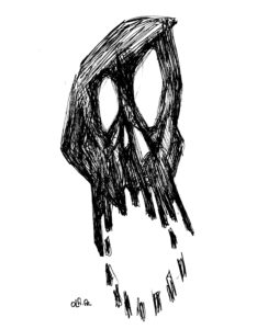 Crâne / Skull logo - Dessin par OLFi