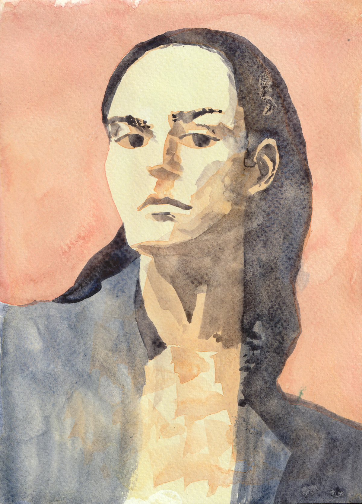 Portrait à l'aquarelle par Olivier Figueroa